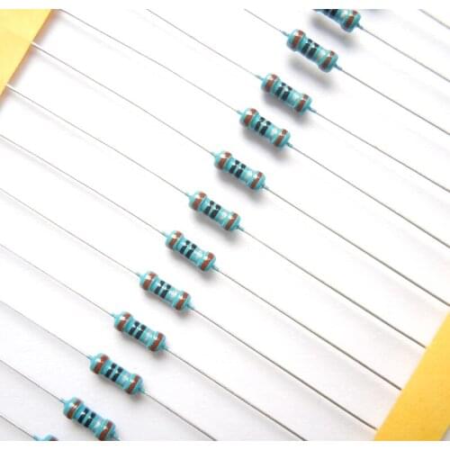 1/4w 1 1.2 1.5 1.8 2 2.2 2.4 2.7 3 3.3 3.6 3.9 4.3 4.7 5.1 5.6 6.2 6.8 7.5 8.2 9.1 ohm 0.25w original new Metal Film Resistor