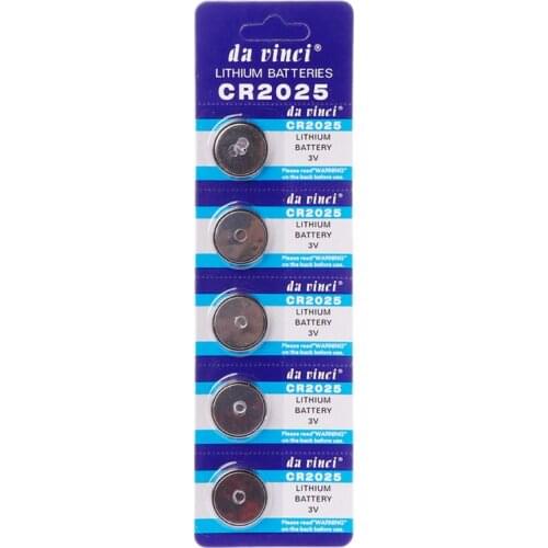 10PC Lithium Battery CR2025 3V Cell Coin Batteries DL2025 BR2025 KCR2025 CR 2025 Car Key Button Watch Computer Electronic Toy Re