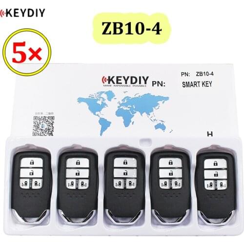 10pcs/lot Universal ZB10-4 KD Smart Key Remote for KD-X2 KD Car Key Remote Replacement Fit More than 2000 Models