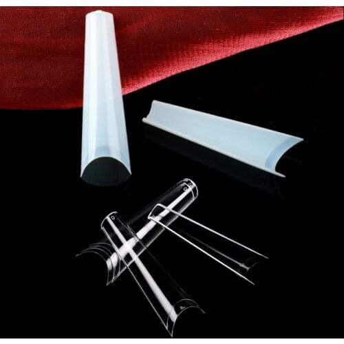 120/60/24 Pcs Bag Extra Long False Nail Tapered Coffin French Half Cover C Curve Art Gel UV Fake Tip XXL False Nail
