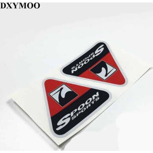 Pack of 2PCS Car Styling Vinyl Tape Reflective Motorcycle Helmet Car Sticker Decals for GK5 Spoon Sports 3M