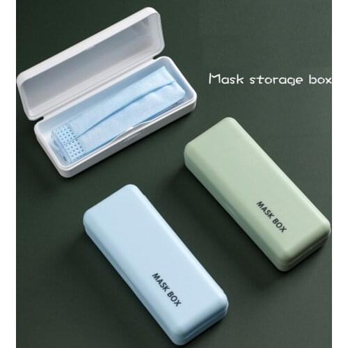 200pcs/lot Disposable Mask Storage Box PP Portable Waterproof Hygienic Mask Holder Storage Organizer Dustproof Face Mask Case