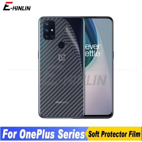 5pcs Carbon Fiber Back Cover Screen Protector For Oneplus One Plus Nord CE N100 N10 5G Sticker Protective Film No Tempered Glass