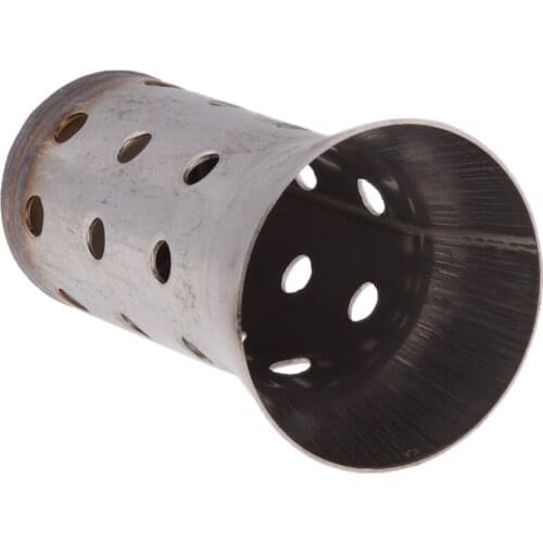 51mm 2'' Silver Removable Motorcycle Exhaust Pipe Silencer Muffler Baffle Parts