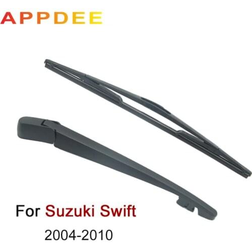 APPDEE Wiper 10" Rear Wiper Blade & Arm Set Kit For Suzuki Swift 2004-2010 Windshield Windscreen Rear Window