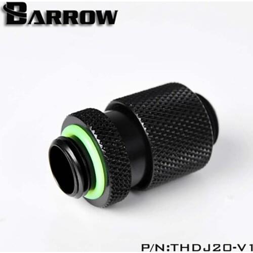 Barrow THDJ15-V1 THDJ20-V1 THDJ25-V1 Extension Fitting,Rotate Fine Tuning Butt Adapter,Black/Silver/White/Gold water cooler