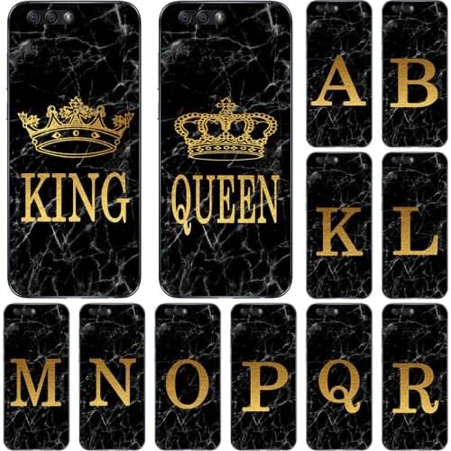 Phone Case For Asus Zenfone 4 ZE554KL 5.5 inch Marble Golden alphabet background Soft Print Cover