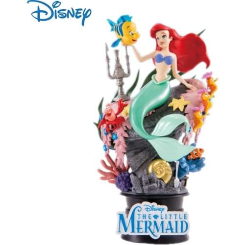 Disney Genuine Beauty and the beast Anime Figures Snow White Ariel Alice Princess Action Figure Collection Model Toys Kids Gifts