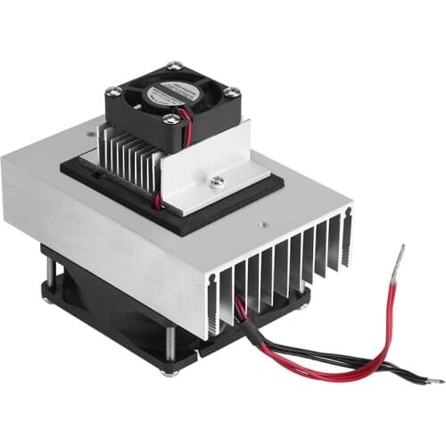 HOT-DIY Refrigeration Semiconductor, DC12V Thermoelectric Cooling System, Conduction Module, Radiator, Fan