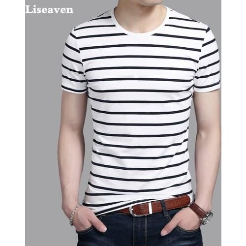 Mens Striped T-shirts Liseaven China