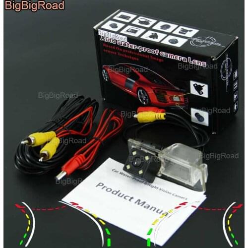 BigBigRoad Car Intelligent Dynamic Track Rear View Camera Night Vision Reverse Camera For Buick encore GL8 Lacrosse Envision