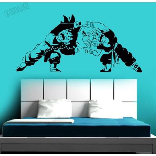 CARTOON Wall Decals For Living Room Vinyl Wall Sticker Decal Teen Room Cartoon Wall Murals For Boys Bedroom Decoration Y066