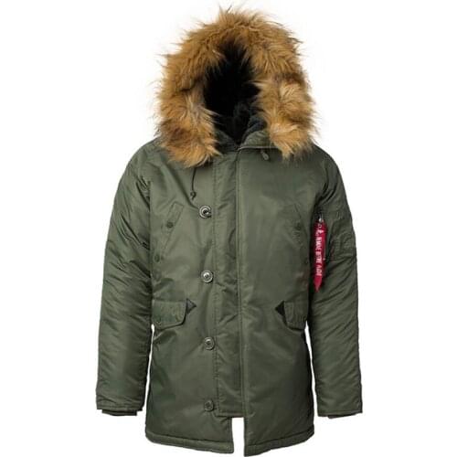 Winter Coat Men N3B Flight Jacket Military Thick Fur Warm Camouflage Tactical Parkas Mens Winter Jackets and Coats