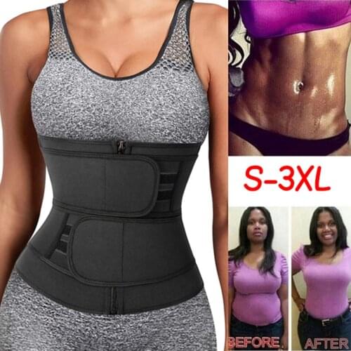 Neoprene Sweat Waist Trainer Corset Trimmer Shaper Belt for Women Girdle Modeling Strap Workout Body Shaper for Weight Loss