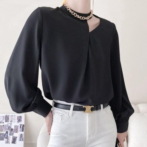 NOEEV Openwork Blouses