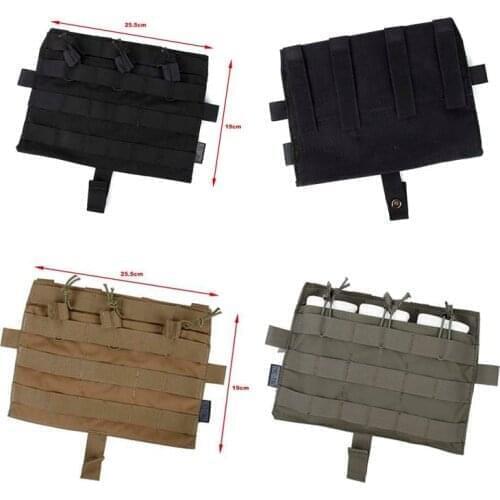 New Airsoft Hunting TMC Molle M4 TRIPLE MAG Pouch Bag for Tactical AVS JPC2.0 Vest Front Panel BK/CB/RG