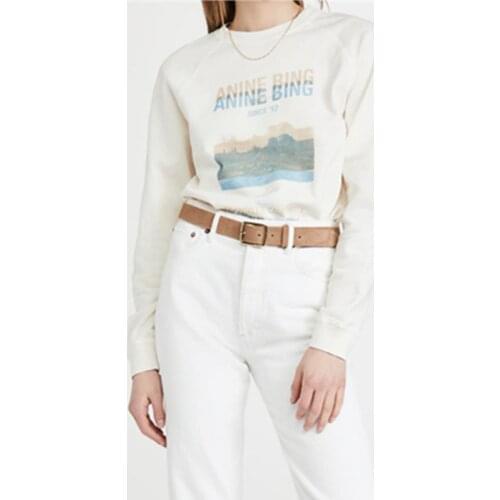 2021 New Autumn Elegant Female Sweatshirt Fashion Letter Print Women Pullovers Apricot Loose Casual High Quality Ladies Tops