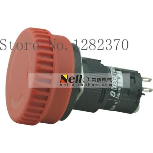 [ZOB] original genuine emergency stop button switch 16mm XB6ETN521P 2 NC --5pcs/lot