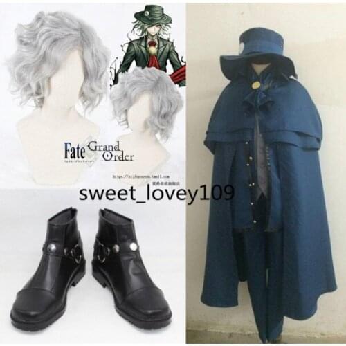 Full sets Halloween costume Edmond Dantes/The Count of Monte Cristo cosplay costume and wig shoes