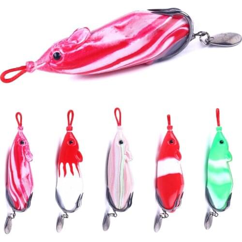 HENGJIA Frog Lure 7cm 12.8g pesca Spinner Spoon Fishing Lure Sillicon Bait Fake Lure For Snakehead Bass Pike Pesca bait