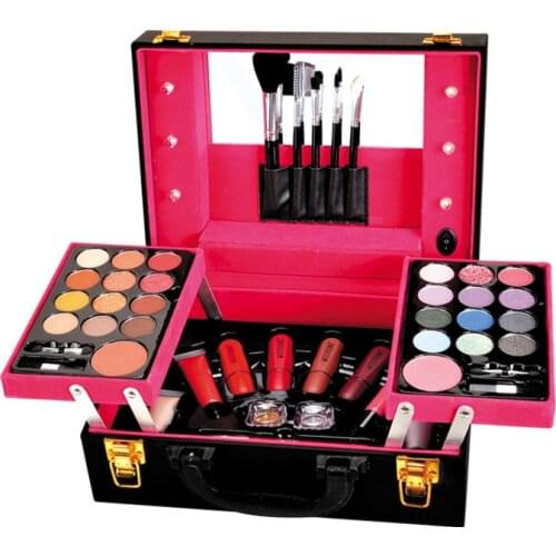 Professional Makeup Set Matte Shimmer Eyeshadow Palette Lipstick Lipgloss Mascara Blush Lip Pencil Brush Cosmetics Kit for Women