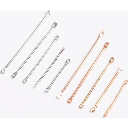 Hot 100pcs Diy Earrings Accessories Handmade Earrings Hanging Pendant Double Stick Material Tassel Rod