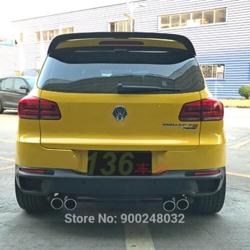 For Volkswagen VW Tiguan Spoiler 2009-2016 Carbon fiber Styling Carbon Spoiler Wing Trunk Lip Boot Cover Car Styling