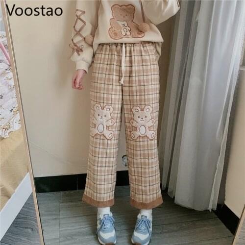 Voostao Women's Plaid Trousers