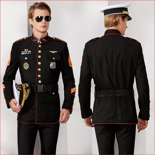 High Quality Captain Uniform Suit Seaman Mariner Clothes Sailor Seafarer Costume Security Guard Concierge Workwear