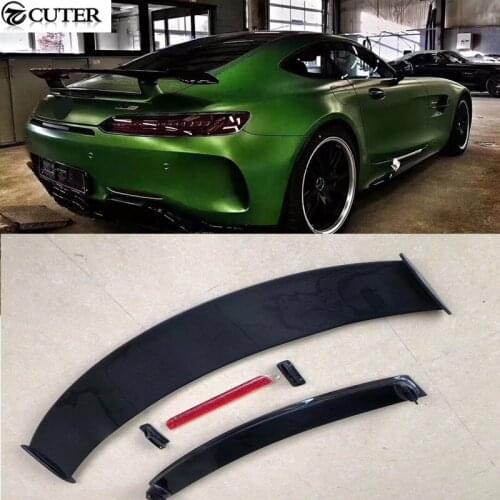 High quality Carbon Fiber FRP rear spoiler wings for Benz AMG GT GTR car body kit 15-16