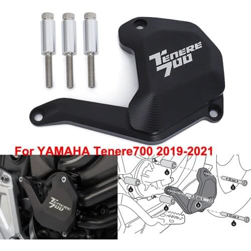 19-21 Tenere700 Motorcycle Water Pump Guard Protection CNC Cover LOGO Black For Yamaha Tenere 700 XTZ700 XT700Z 2019 2020 2021