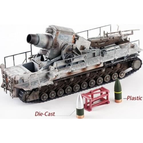 1/72 Alloy Casting Armored Vehicle Model WWII German Army Carl Cannon No. 3 Thor Winter Painting 40 Cannon Collectible Toy