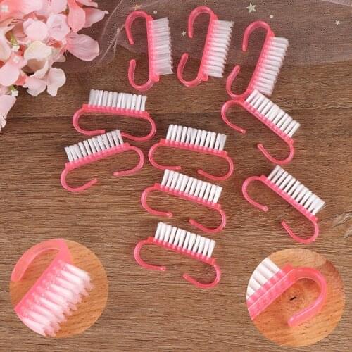 10 Pcs/Lot Cleaning Nail Brush Tools File Nail Art Manicure Pedicure Soft Remove Dust Plastic Dust Cleaning Brushes