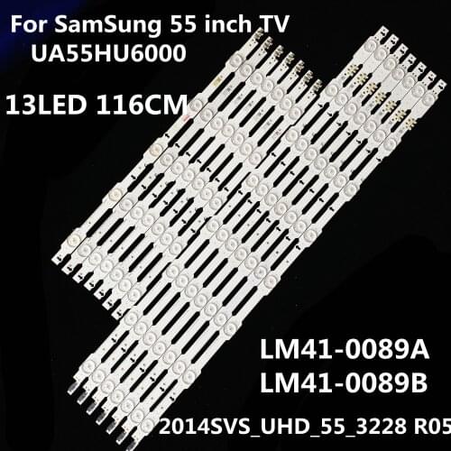 116cm LED Backlight strip 13leds For SamSung 55 inch TV UA55HU6000 2014SVS UHD 55 3228 R05 REV1.1 LM41-0089A LM41-0089B