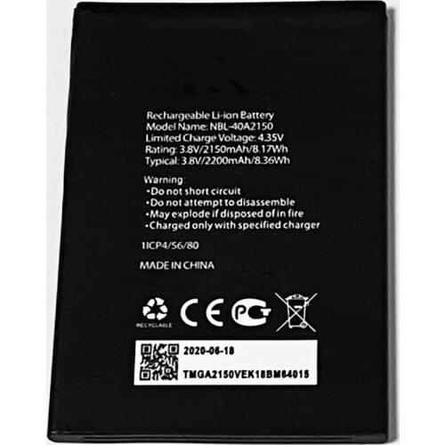 3.8V 2200mAh NBL-40A2150 For TP-Link Neffos C5 Plus TP7031A TP7031C Battery