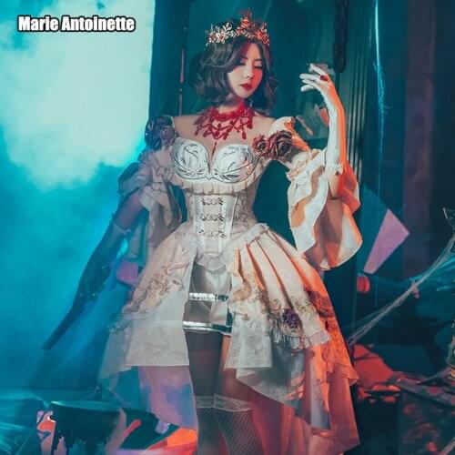 Anime Identity V Marie Antoinette Cosplay Costume Dress Daily Women Carnival Party Uniform Brand New