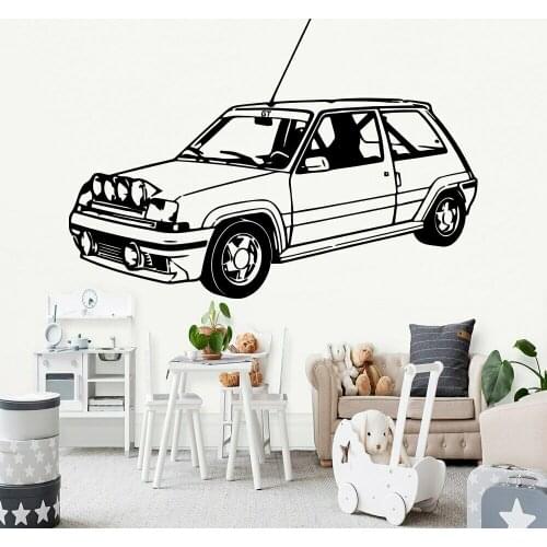 Car Wall Decal Dormitory Art Decoration Vintage Means Of Transportation Vinyl Nursery Interior Wall Stickers Living Room Y920