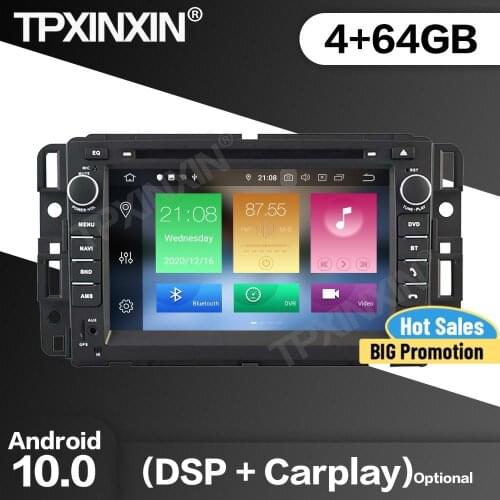4+64G Car Radio 2 Din Stereo Receiver Android 10 For Hummer H2 2008 2009 2010 2011 GPS Navi Multimedia Player Recorder Head Unit