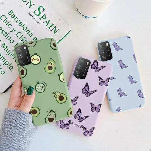 For POCO M3 Case 6.53" Soft Silicone Phone Cases For Xiaomi Poco M3 Dinosaur Coque On PocoM3 Shockproof Fundas Bumper Bags 2020