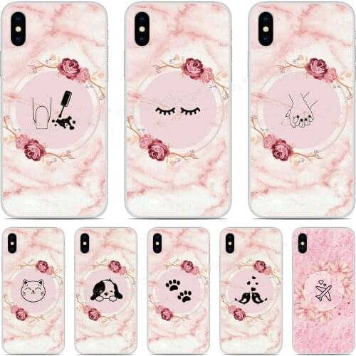 Marble Rose Phone Cover For LG K51 Stylus 5 4 Stylo 6 K41s Aristo 5 Plus K31 Velvet Rakuten Mini K11 K10 K9 K8 Nexus 5X V40 Case