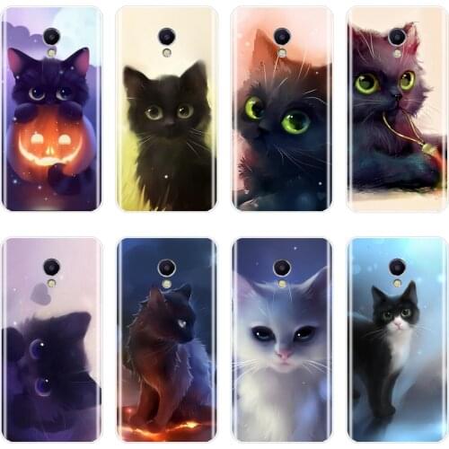Cute Cat Cartoon Phone Case For Meizu M6 M5 M3 M2 Note Silicone Soft Back Cover For Meizu M6 M6S M6T M5 M5C M5S M3 M3S M2 Case