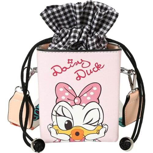 Disney cartoon bucket bag graffiti Mickey bag girl messenger bag Minnie Mouse girlfriends sisters cute fairy shoulder bag