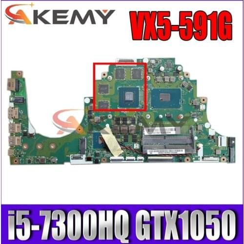 For Acer aspire VX5-591 VX5-591G laptop motherboard C5PM2 LA-E361P NB.GM211.001 motherboard i5-7300HQ GTX1050 tested 100% workin