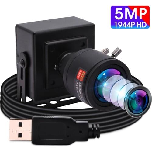 5MP High Definition CMOS OV5640 MJPEG Manual Zoom Varifocal 2.8-12mm Lens Mini USB Camera Android Linux Windows ,Free shipping