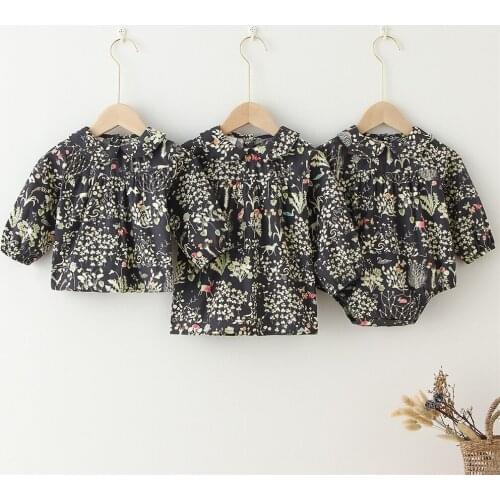 Romper Summer Toddler Dresses for Baby Girls Fashion Baby Girls Clothes Spring Long Sleeve Cotton Newborn Infant Dresses Blouse