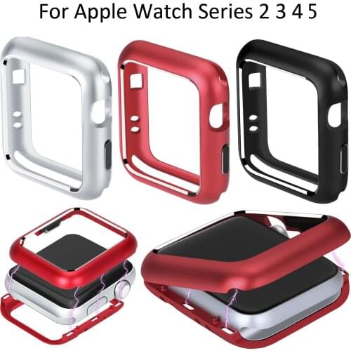 Magnetic Aluminum Metal Frame Alloy Cover for Apple Watch Series 5 4 Case 44mm 40mm iWatch 2 3 Built-in Magnet Case 38/42mm