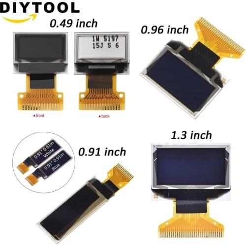 0.49"/0.91"/0.96"/1.3" IIC I2C/SPI OLED LCD Anzeige SSD1306 Module for Arduino