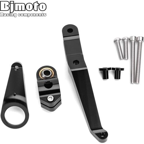 BJMOTO CNC Motorcycle Damper Steering Stabilize Damper Bracket Mounting Holder Kit For HONDA CBR954RR 2002 Moto Steer Support