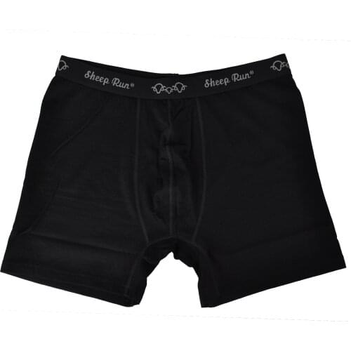 Mens Lightweight Underwear Wholesale Male Black Boxers 100% Merino wool quick drying breathable cool Shorts Free Shipping