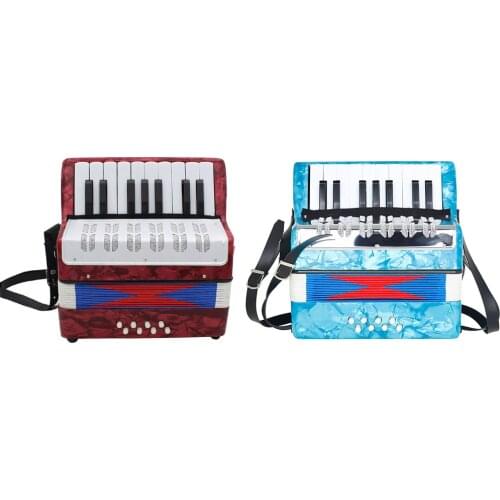 17-Key 8 Bass Small Accordion Education Musical Instrument Rhythm Band Toy Students Performers Music Lovers Accordion